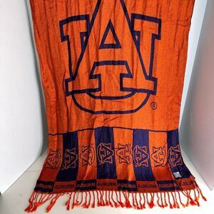 Auburn Tigers Scarf Wrap College Sports Orange Blue Football Collegiate Campus